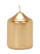 Mini Pillar Candle Metallic Gold 2 X 2.5 Inches