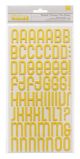 Thickers Glitter Foam Alphabet Stickers Boardwalk Honeycomb