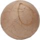 Paper Mache Wrinkled Ball Ornament 3.15 Inches