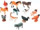 Assorted Plastic Farm Animals 2 Inches