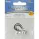 Magnetic Clasps 7 mm X 11 mm Silver
