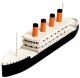 Wood Model Kit Titanic 7.25 X 2 Inches