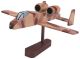 Wood Model Kit Bomber Plane 7 X 4 Inches