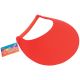 Visor with Vinyl Coil Red 8.75 X 3.75 Inches