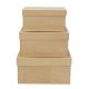 Paper Mache Box Set Square 8 9 And 10 Inches