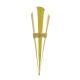 Lapel Pin Vase With Braid Trim Gold