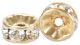 Swarovski Crystal Spacer Beads Rondelle Gold Plated 6mm?