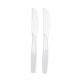Plastic Knives White Clear
