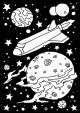Velvet Color In Poster Outer Space 6 X 9 Inches