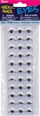 Sticky Back Eyes Black with Lashes 10 mm