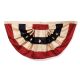 Tea Stained American Flag Bunting 25 X 48 Inches