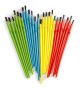 Assorted Paintbrushes Plastic Handle