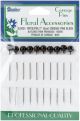 Corsage Pins Carded Round Head Black 2 Inches Black