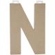 Paper Mache Letter N 8 X 5.5 Inches