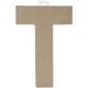 Paper Mache Letter T 8 X 5.5 Inches