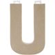 Paper Mache Letter U 8 X 5.5 Inches