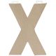 Paper Mache Letter X 8 X 5.5 Inches