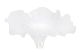 Bouquet Holder White Tulle 6 Inches With A 7 Inch Diameter