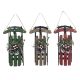 Wood Sled Ornament 3.5 X 7.5 Inches 3 Assorted Styles