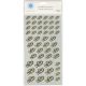 Stickers Gold Double Heart