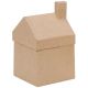 Paper Mache House Box 3.5 X 6.25 X 3.625 Inches