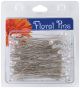 Corsage Pins Round Head 3 Inches Crystal Aurora Borealis