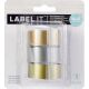Label It 0.75 Inchesemboss Tape Rolls Metallic