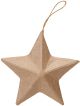 Paper Mache Star Ornament 3 Inches