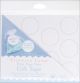Print Your Own Gift Tags 1.625 Inches White Round with Pearl Accent