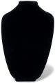 3D Necklace Display Form 15 Inches Black Velvet