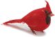 Fat Red Cardinal Feather Bird 3.5 Inches