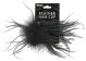Ostrich Feather Hair Clip Black
