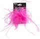 Ostrich Feather Hair Clip Hot Pink