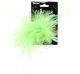 Ostrich Feather Hair Clip Lime