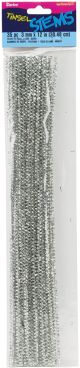 Tinsel Stems 3mm Silver