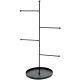 Jewelry Display Stand with Rungs Iron 16.5 X 6.5 Inches Black