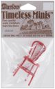 Timeless Miniatures Metal Red Chair