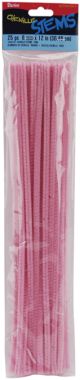 Chenille Stems 6mm Pink