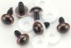 Shank Back Animal Eyes with Plastic Washers 24 mm Brown