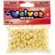 Flocked Pony Beads Yellow 6mm X 9mm?