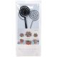 Circle Card Holder Picks 6 Inches Black