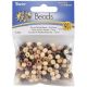 Round Wood Beads 6 mm Earth Tones