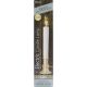Electric Candle Lamp with a Brass Plated Base 9 Inches