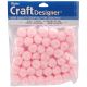 Acrylic Pom Poms Light Pink 0.75 Inch