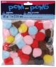 Acrylic Pom Poms Multi Color 1 Inch