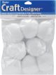 Acrylic Pom Poms White 2 Inches