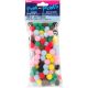 Acrylic Pom Poms Multi 0.25 Inches