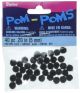 Acrylic Pom Poms Black 5mm