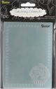 Embossing Folder Cupcake Corner Frame 4.25 X 5.75 Inches