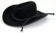 Cowboy Hat with Rope Trim 0.75 Inch Black